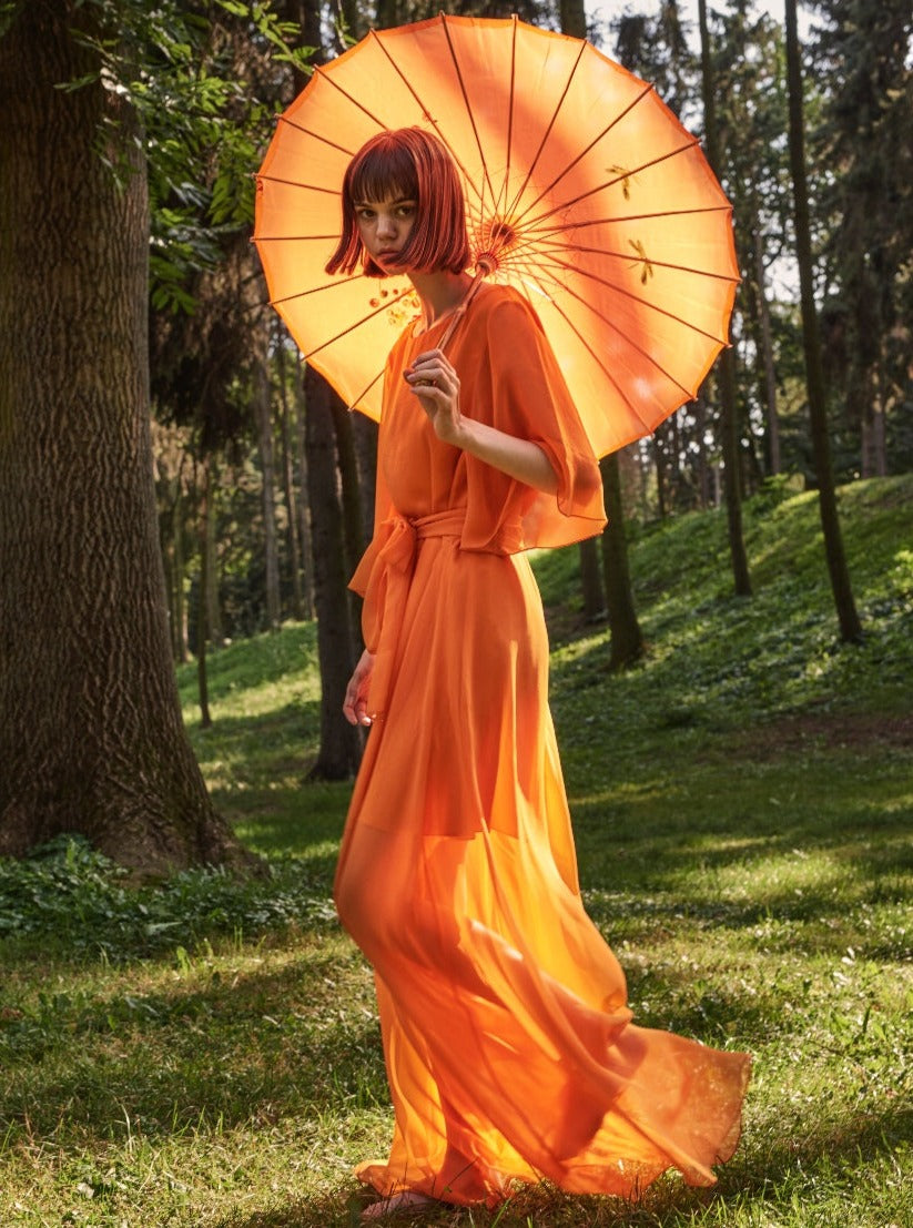 Orange Tiger Lily Dresses