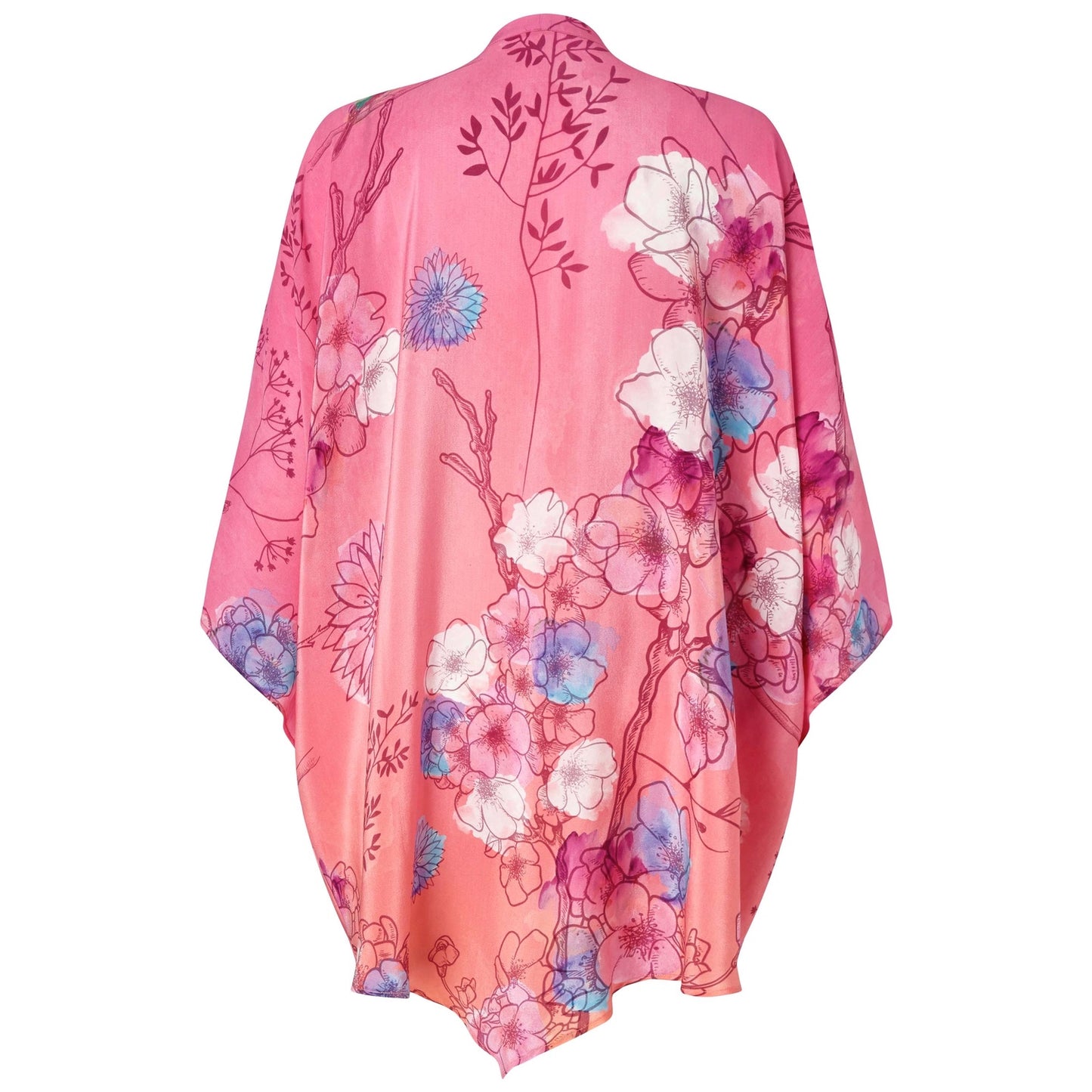 Opal Silk Crepe Kimono