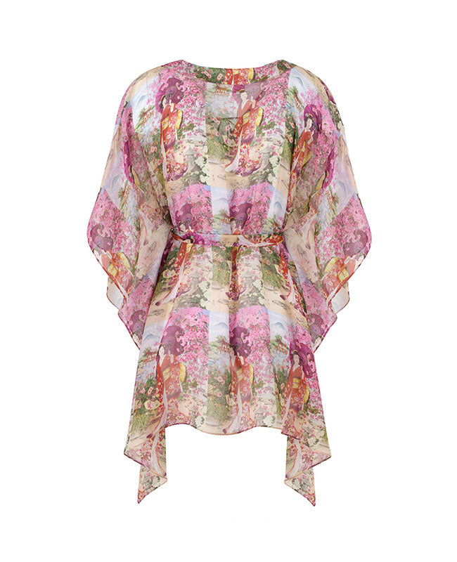 Orchid Silk Chiffon Tunic