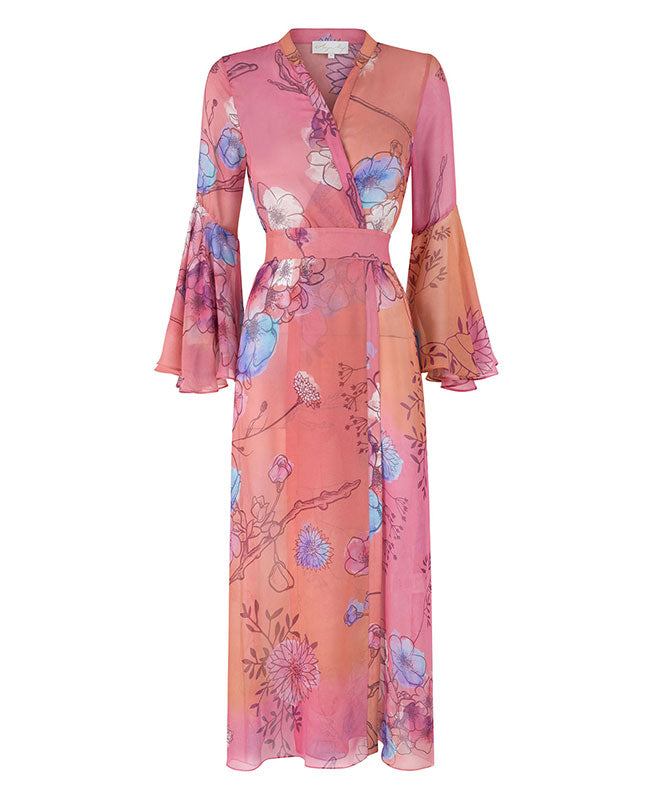 Anuschka Floral Chiffon Kimono – Cottonways