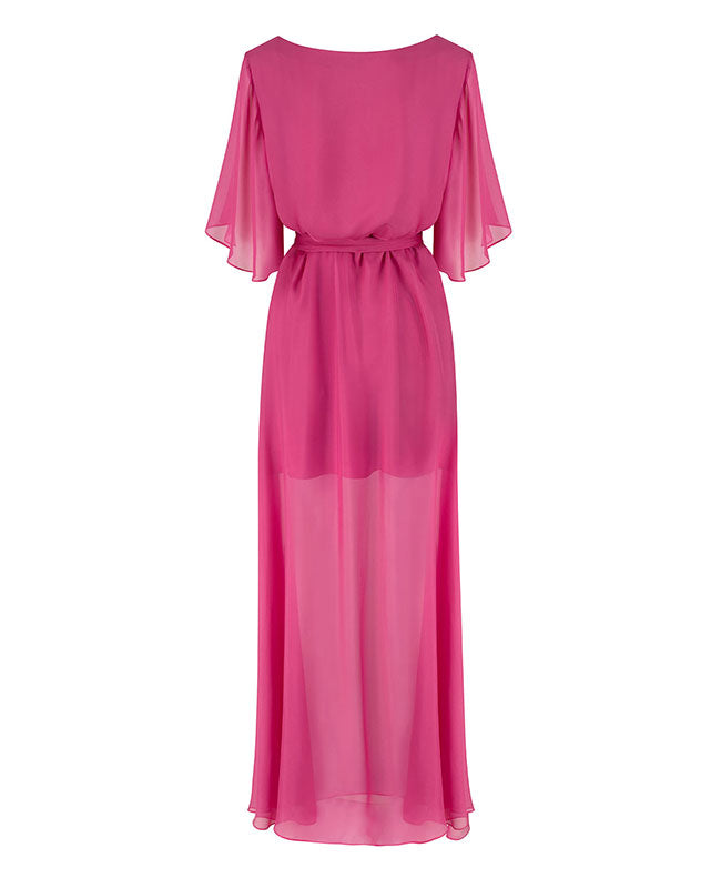 Peony Silk Chiffon Dress