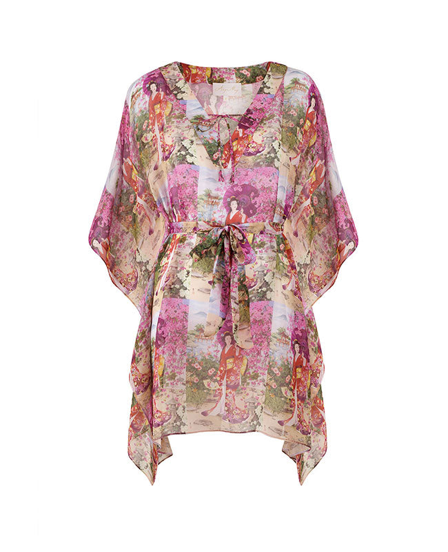 Orchid Silk Chiffon Tunic